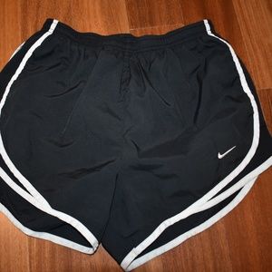 Black nike dri fit running shorts